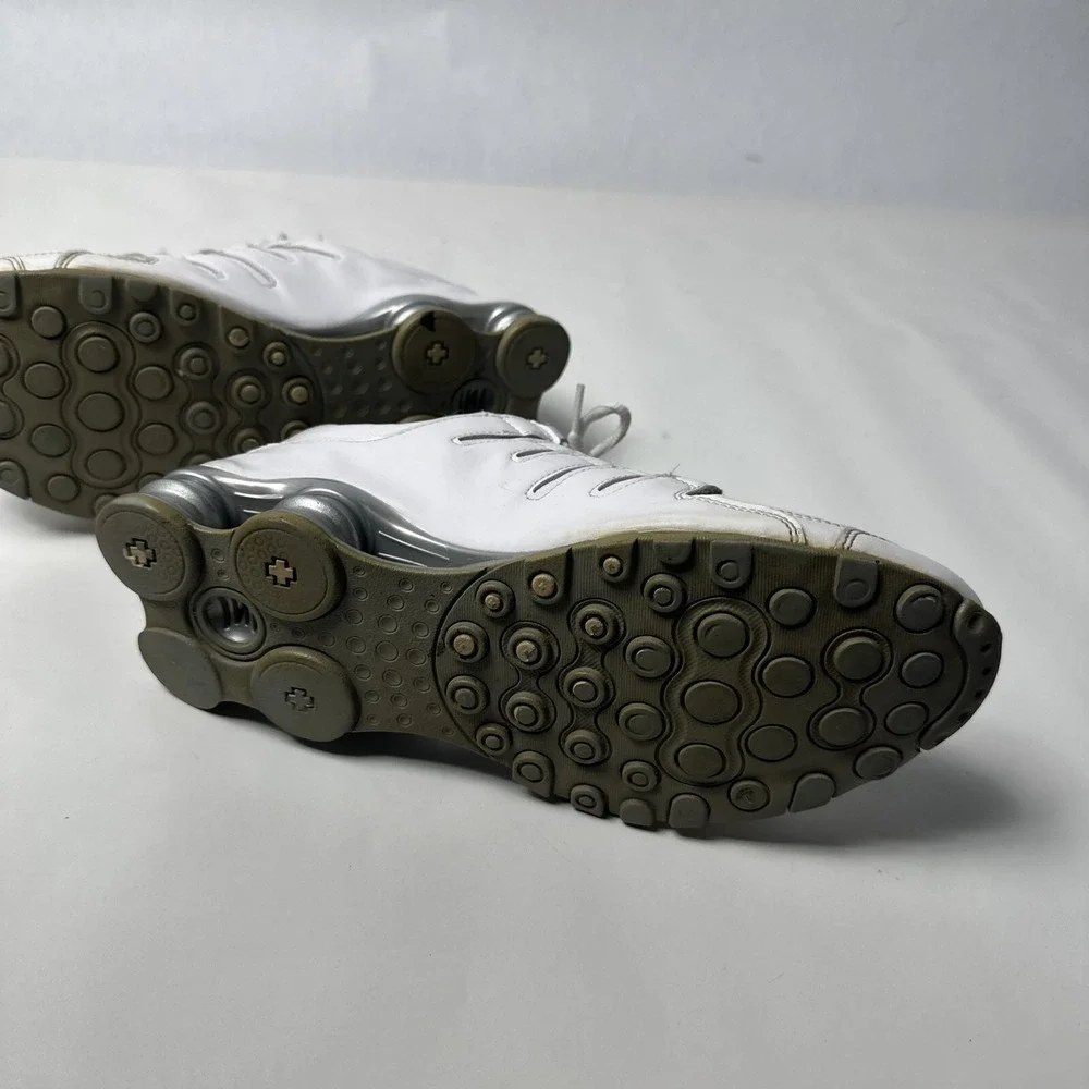 Nike Shox NZ SL White Silver Womens Running Shoes 9.5 Sneakers 366571-111 Retro